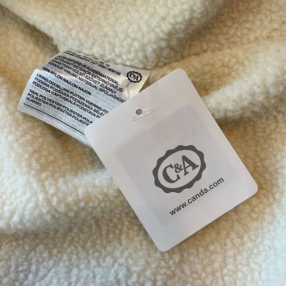 Ckh Clockhouse Zip-up Jacket Yellow Red Colorblock Retro 38 Medium Kidcore New - Picture 9 of 11